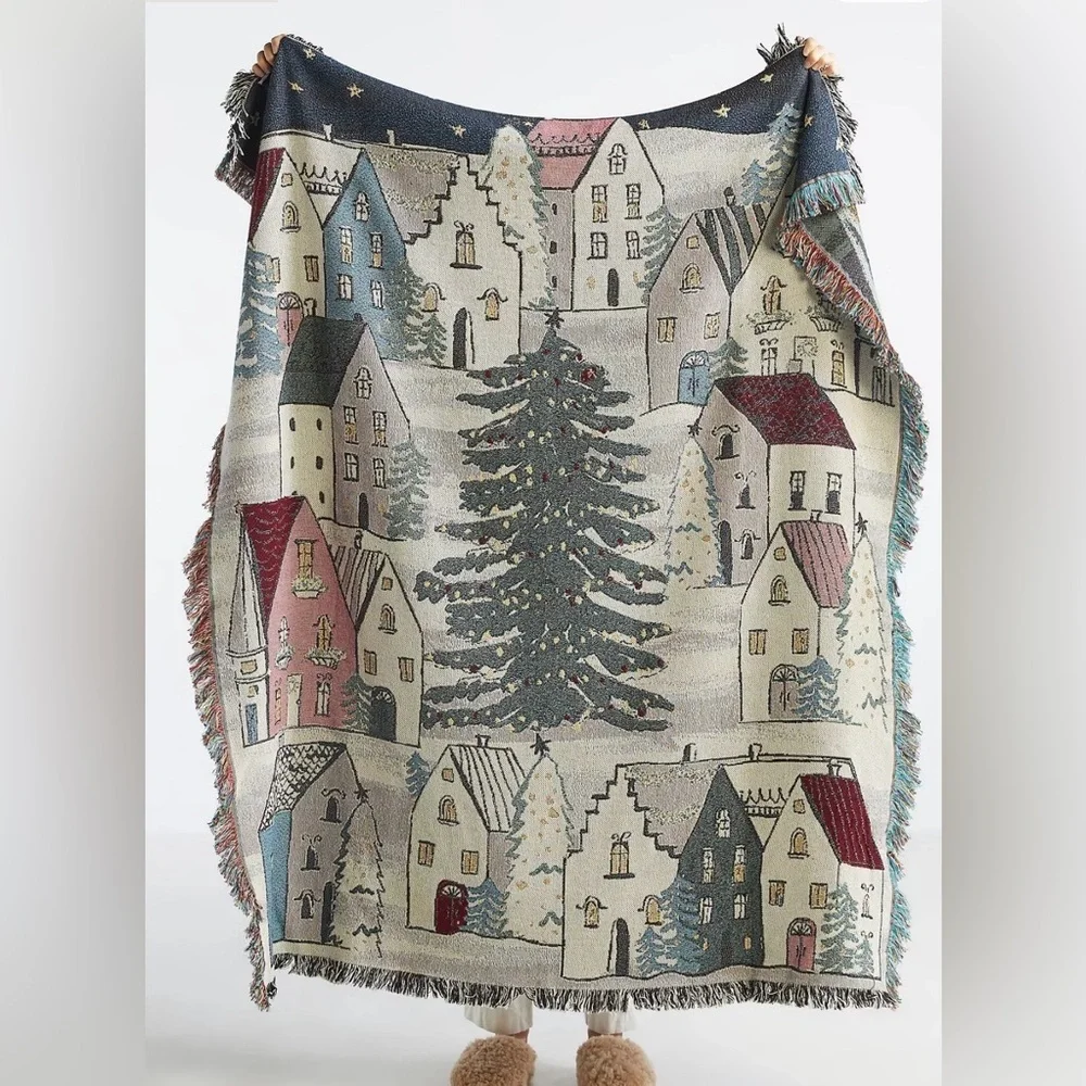 Anthropology Woven Chandler Throw Blanket 50